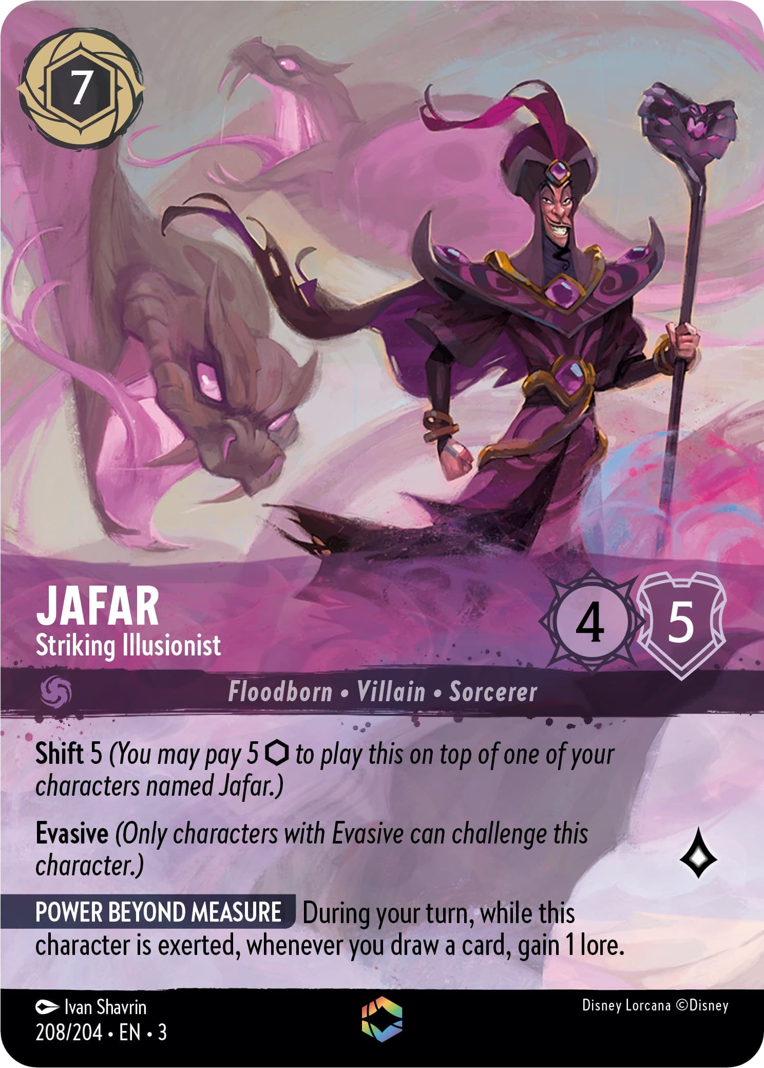 Jafar - Striking Illusionist (Enchanted) — Into the Inklands card