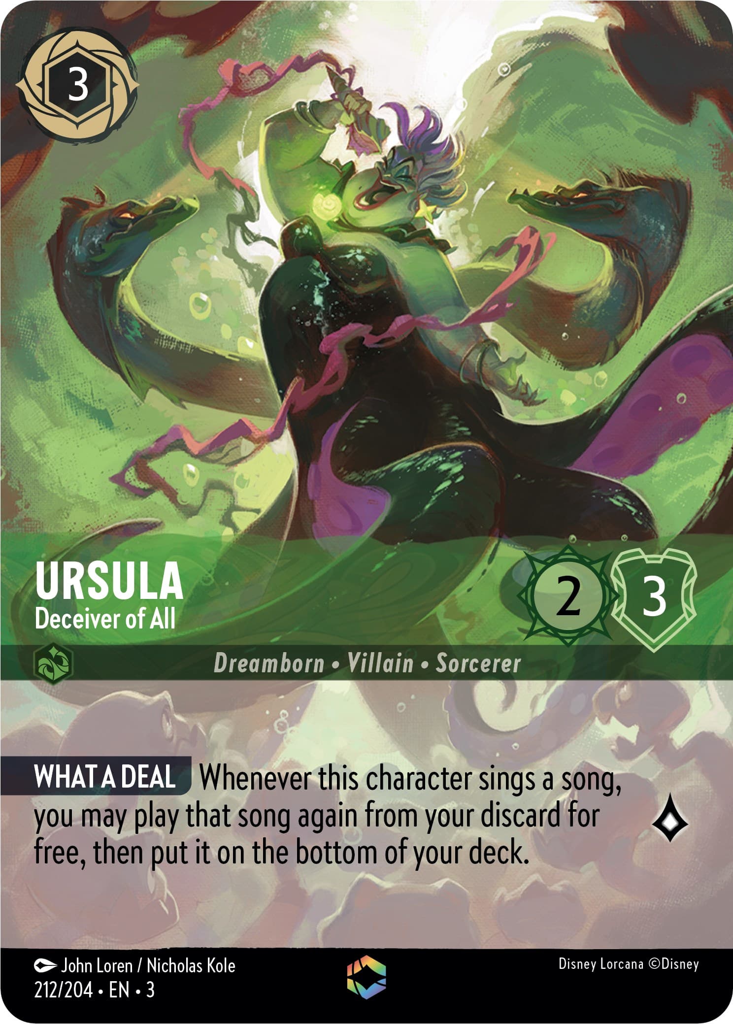 Ursula - Deceiver of All (Enchanted) — Into the Inklands card