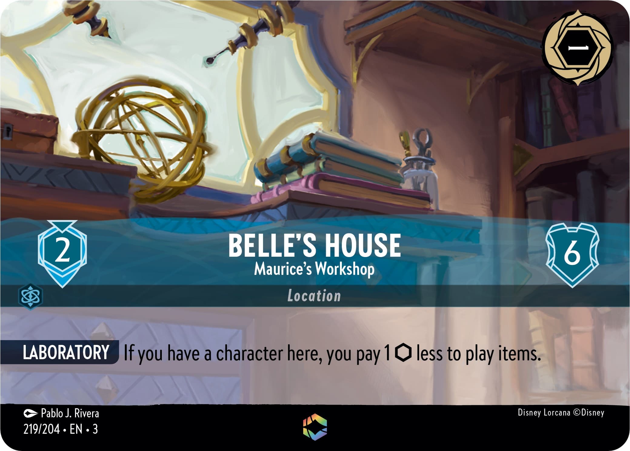 Belle's House - Maurice's Workshop (Enchanted) — Into the Inklands card