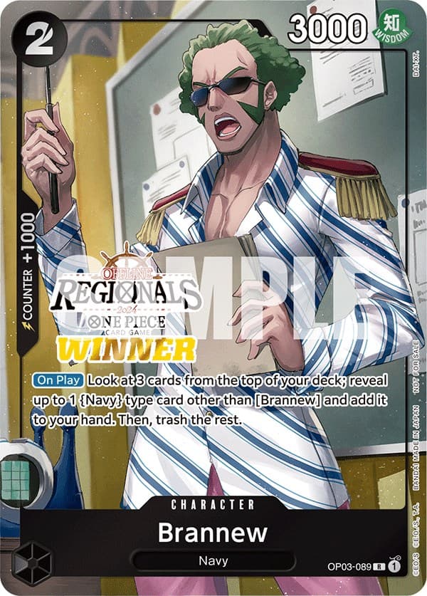 Brannew (Offline Regional 2024) [Winner] — One Piece Promotion Cards card