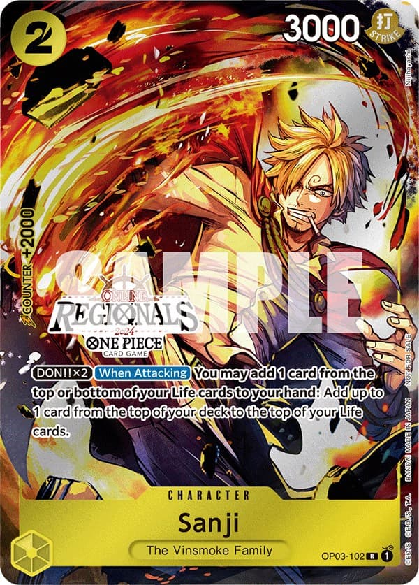 Sanji (Online Regional 2024) [Participant] — One Piece Promotion Cards card