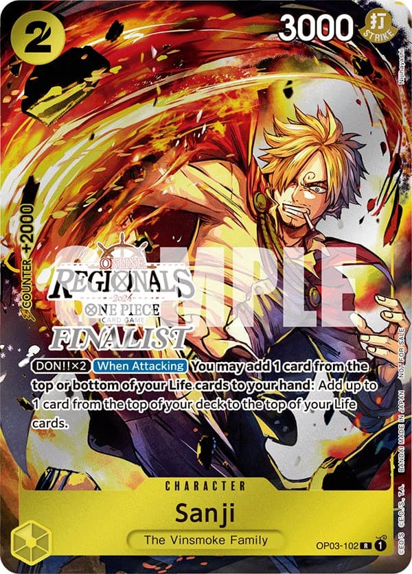 Sanji (Online Regional 2024) [Finalist] — One Piece Promotion Cards card