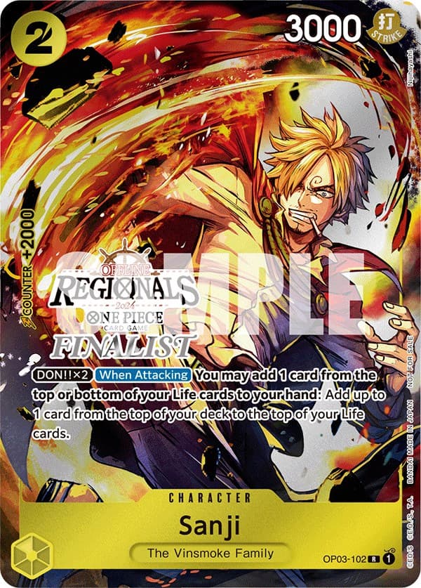 Sanji (Offline Regional 2024) [Finalist] — One Piece Promotion Cards card