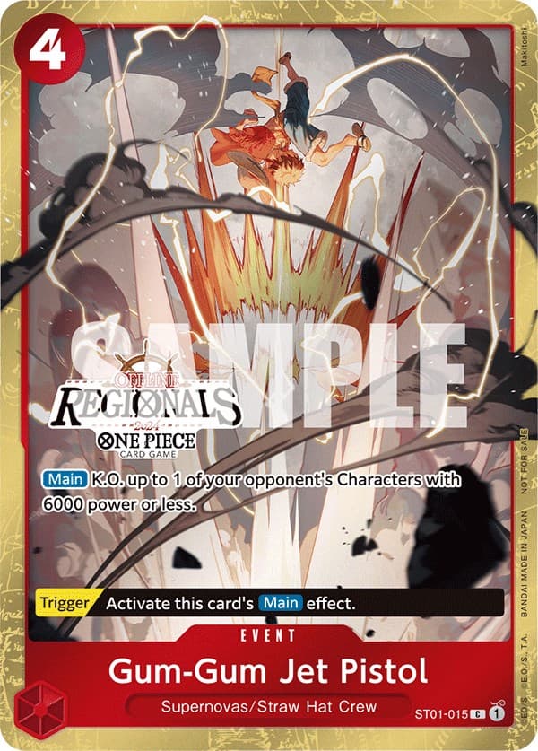 Gum-Gum Jet Pistol (Offline Regional 2024) [Participant] — One Piece Promotion Cards card