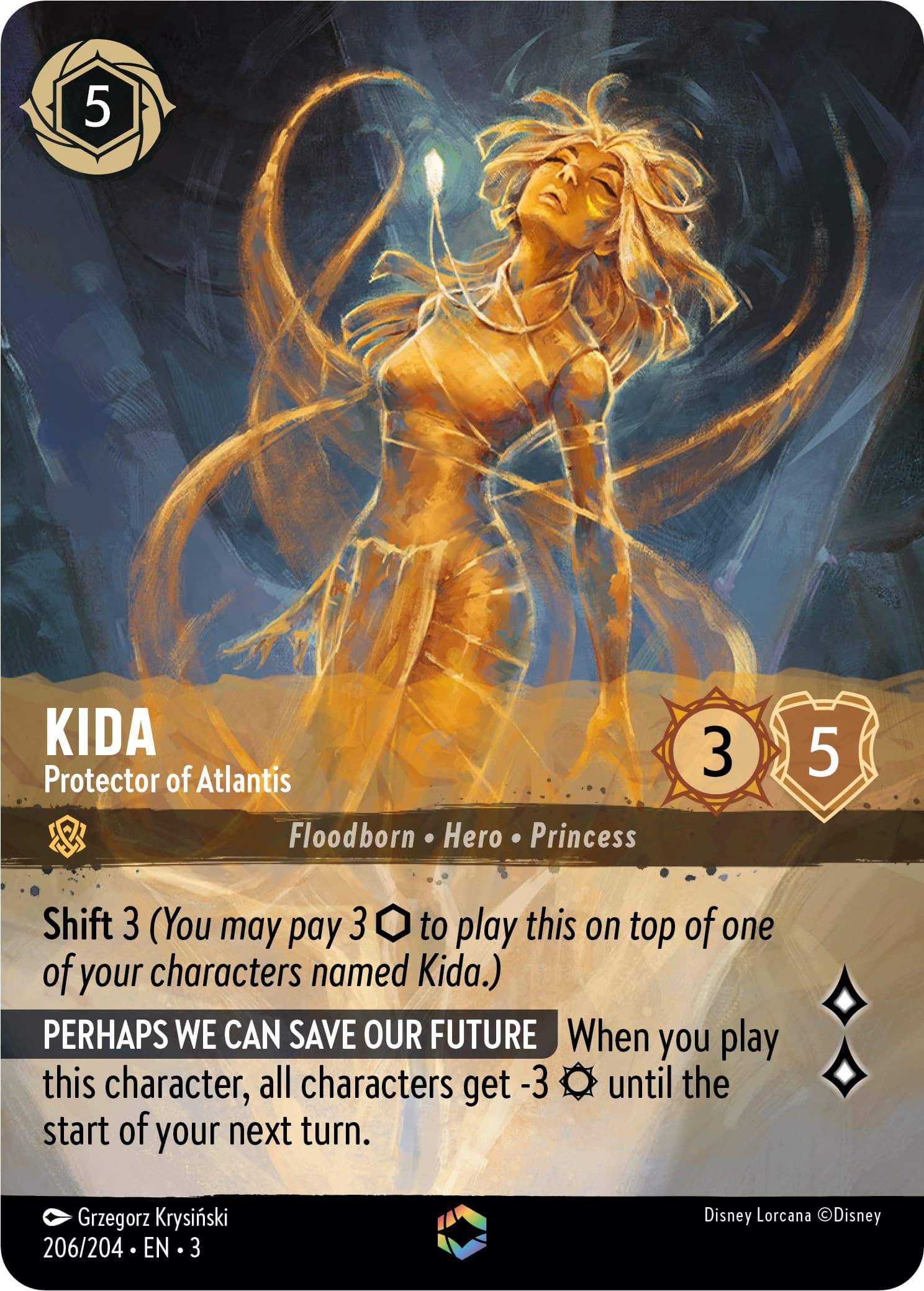 Kida - Protector of Atlantis (Enchanted) — Into the Inklands card