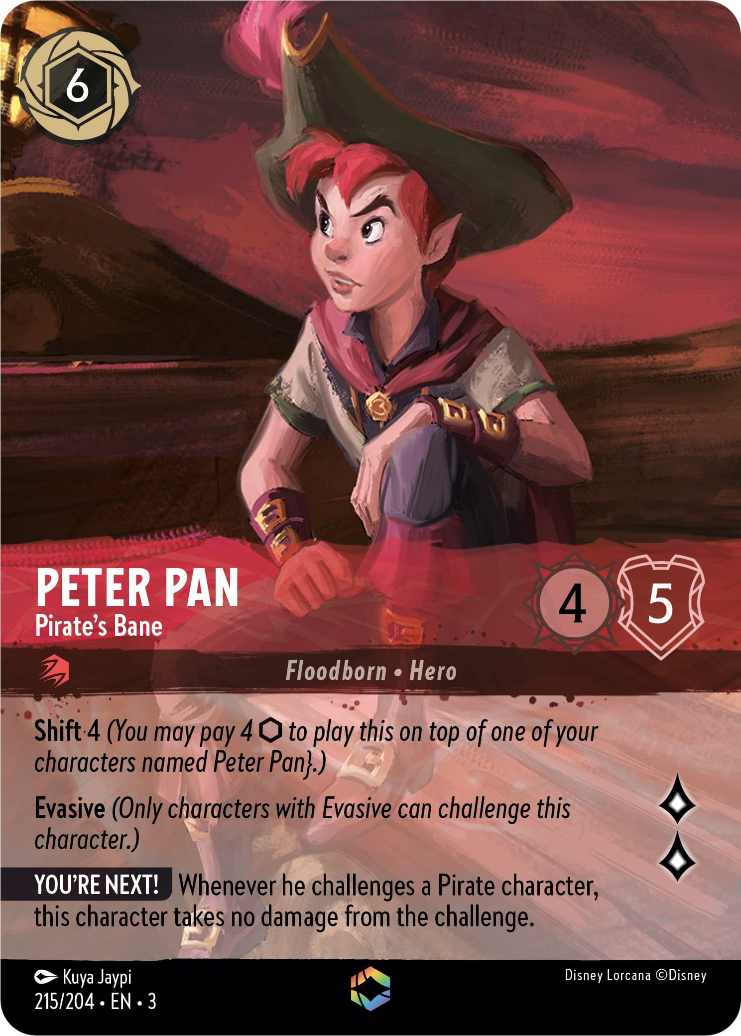 Peter Pan - Pirate's Bane (Enchanted) — Into the Inklands card