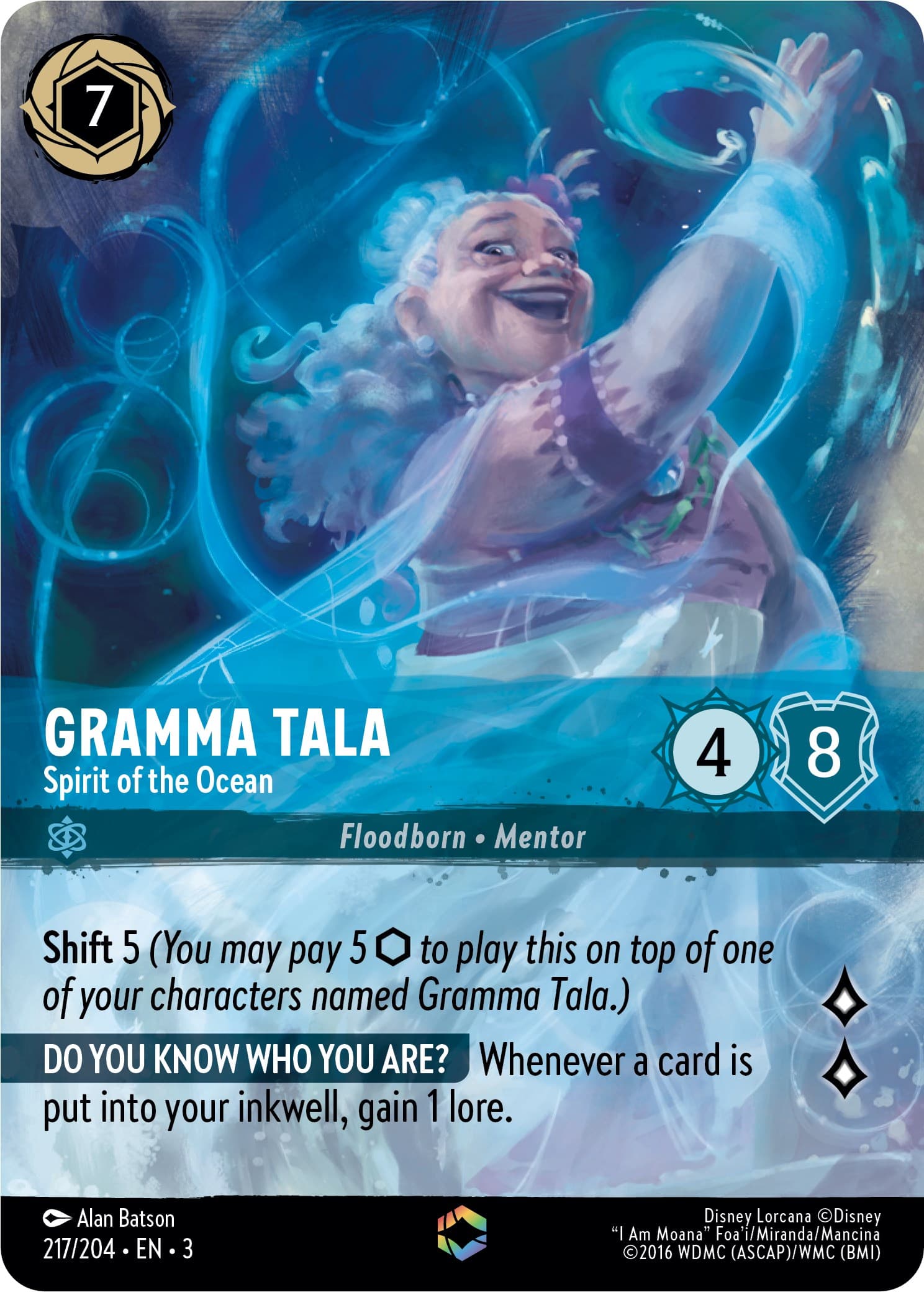 Gramma Tala - Spirit of the Ocean (Enchanted) — Into the Inklands card