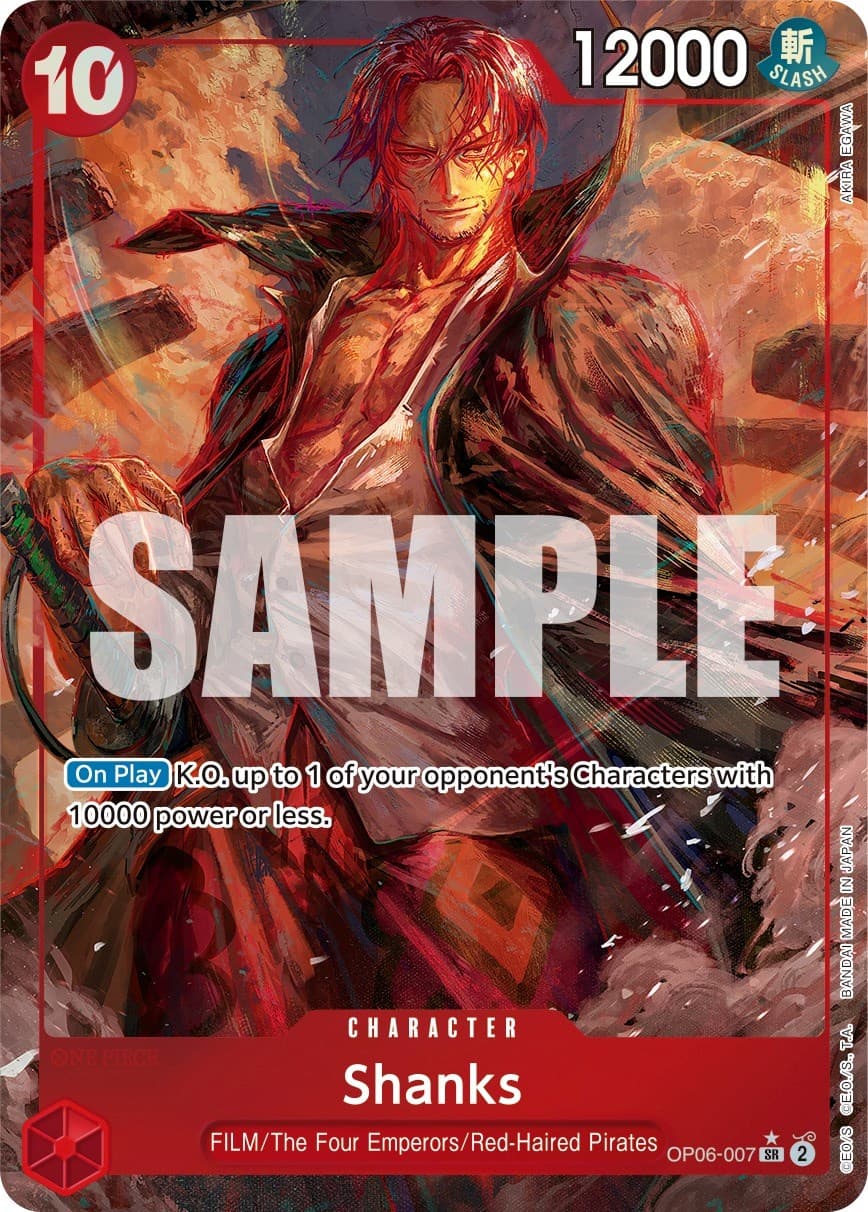 Shanks (Alternate Art) — Wings of the Captain card