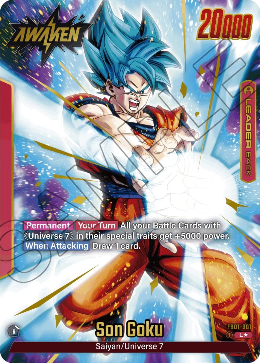 Son Goku - FB01-001 (Alternate Art) — Awakened Pulse card