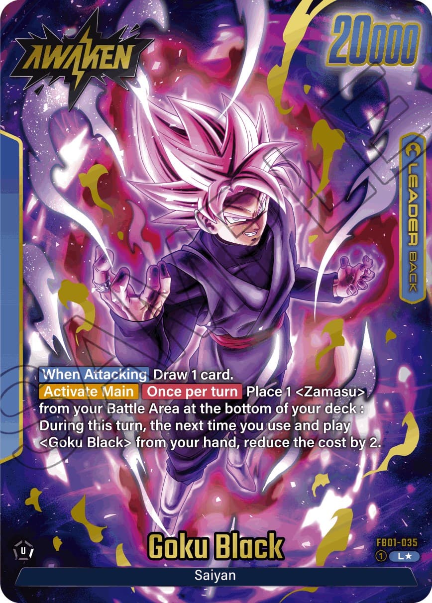 Goku Black - FB01-035 (Alternate Art) — Awakened Pulse card