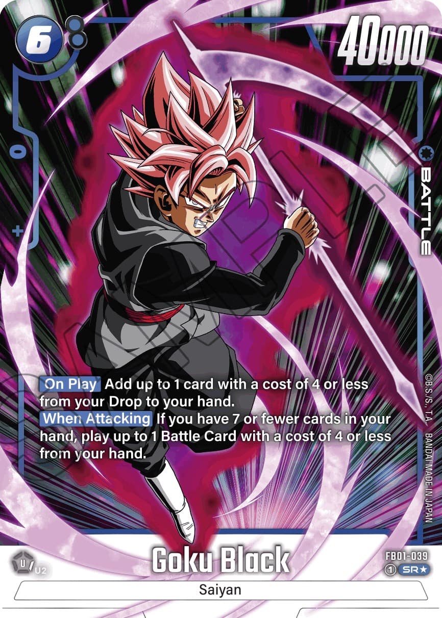 Goku Black - FB01-039 (Alternate Art) — Awakened Pulse card