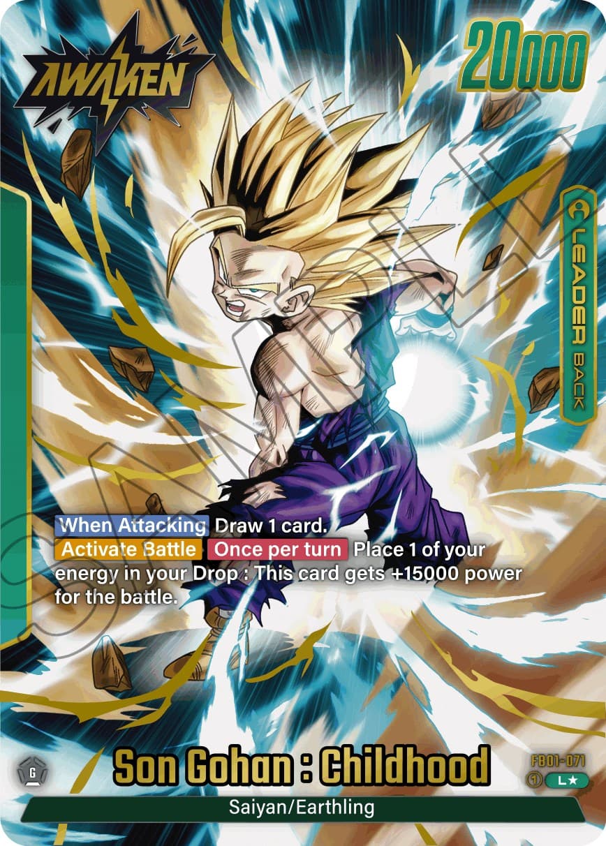 Son Gohan : Childhood - FB01-071 (Alternate Art) — Awakened Pulse card