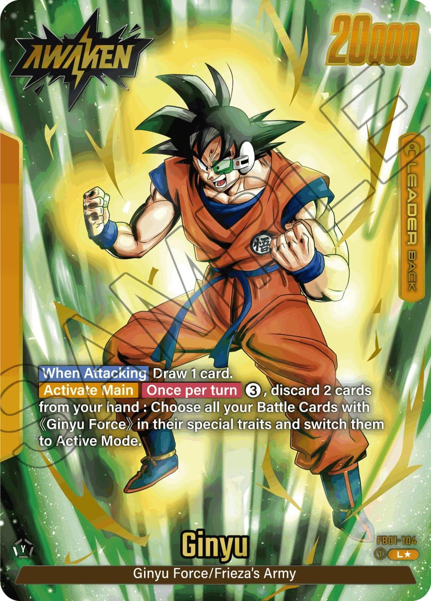 Ginyu - FB01-104 (Alternate Art) — Awakened Pulse card