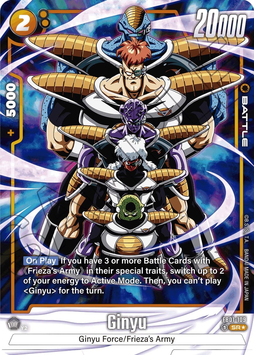 Ginyu - FB01-109 (Alternate Art) — Awakened Pulse card