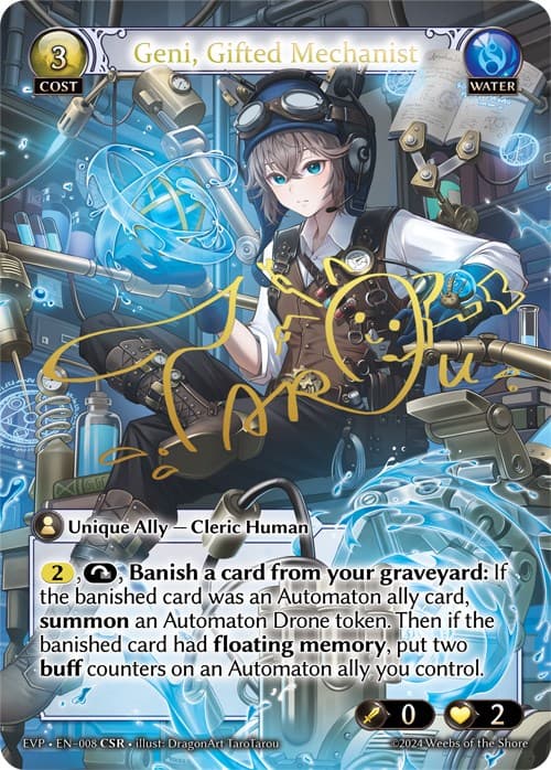 Geni, Gifted Mechanist — Alchemical Revolution Event Pack card