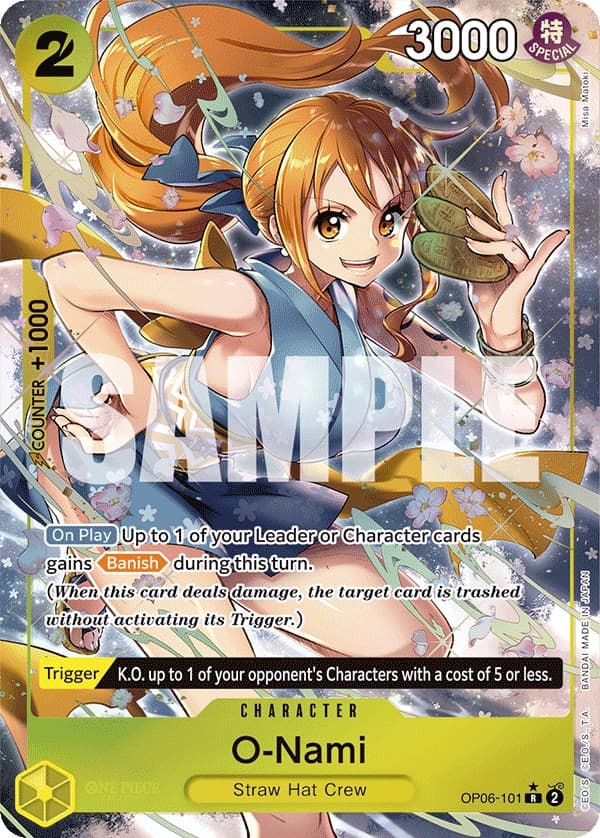 O-Nami (Alternate Art) — Wings of the Captain card