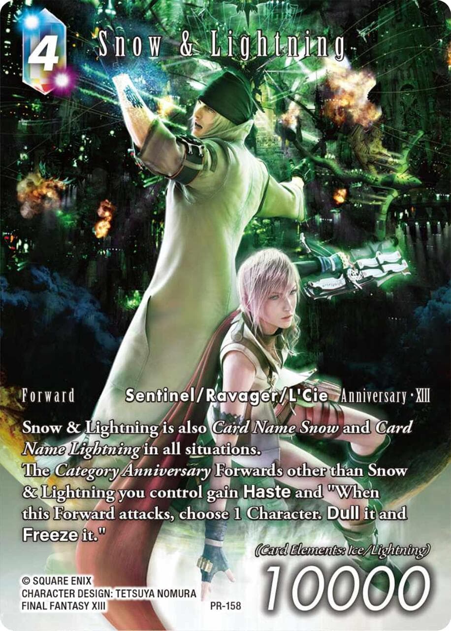 Snow & Lightning (Full Art) — FF: Promo Cards card