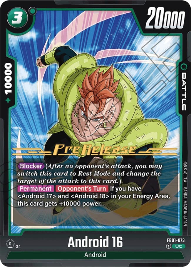 Android 16 - FB01-073 — Awakened Pulse Pre-Release Cards card