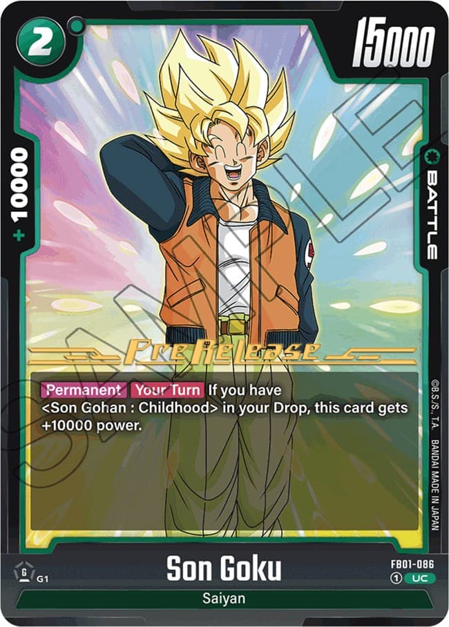 Son Goku - FB01-086 — Awakened Pulse Pre-Release Cards card