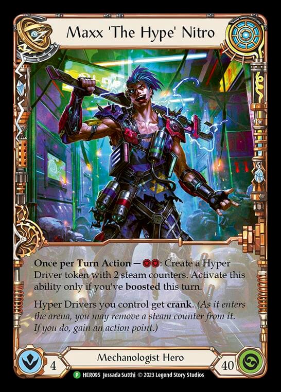 Maxx 'The Hype' Nitro - HER095 — Flesh and Blood: Promo Cards card