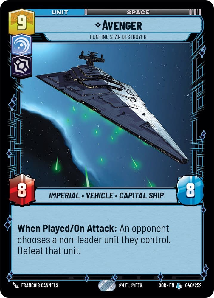Avenger - Hunting Star Destroyer — Spark of Rebellion card