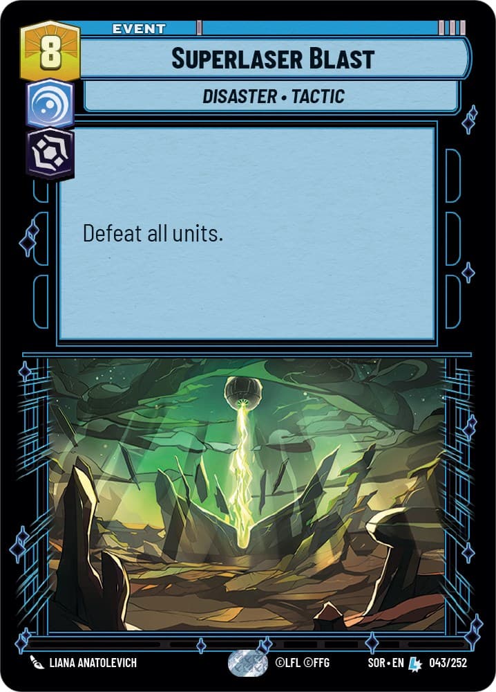 Superlaser Blast — Spark of Rebellion card