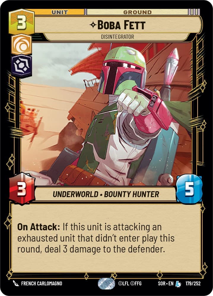 Boba Fett - Disintegrator — Spark of Rebellion card