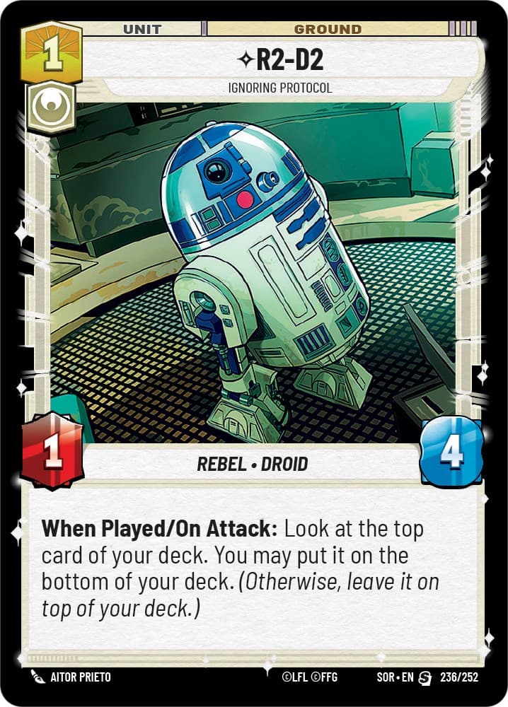 R2-D2 - Ignoring Protocol — Spark of Rebellion card