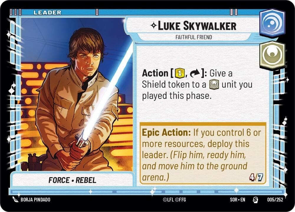 Luke Skywalker - Faithful Friend — Spark of Rebellion card