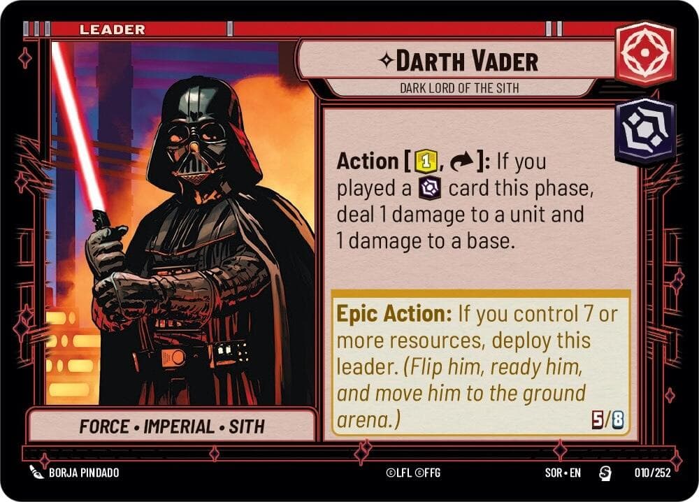 Darth Vader - Dark Lord of the Sith — Spark of Rebellion card