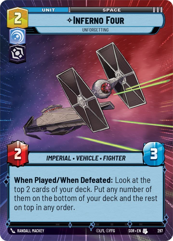 Inferno Four - Unforgetting (Hyperspace) — Spark of Rebellion card