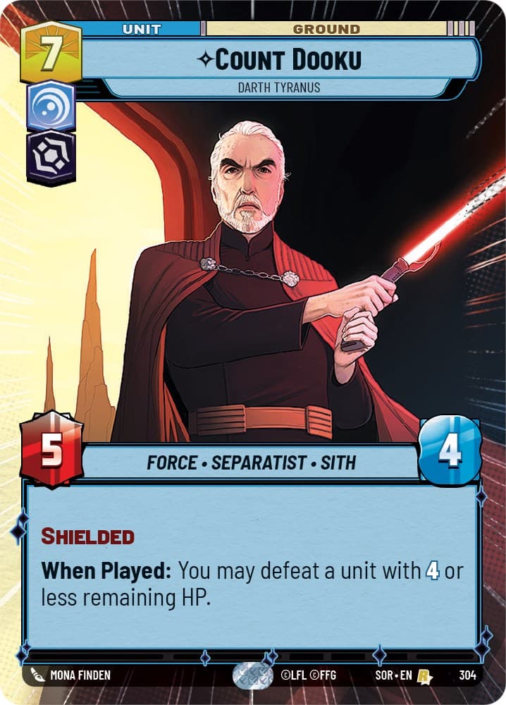 Count Dooku - Darth Tyranus (Hyperspace) — Spark of Rebellion card