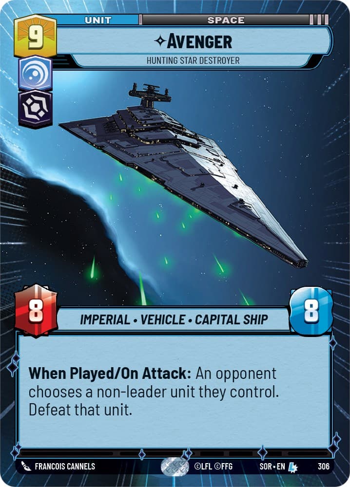 Avenger - Hunting Star Destroyer (Hyperspace) — Spark of Rebellion card