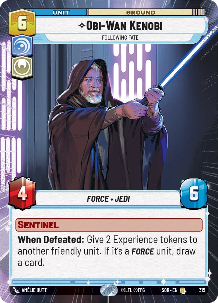 Obi-Wan Kenobi - Following Fate (Hyperspace) — Spark of Rebellion card