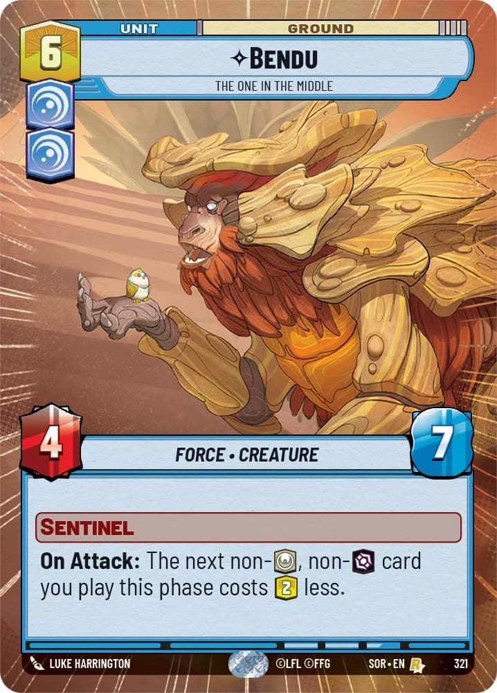 Bendu - The One in the Middle (Hyperspace) — Spark of Rebellion card