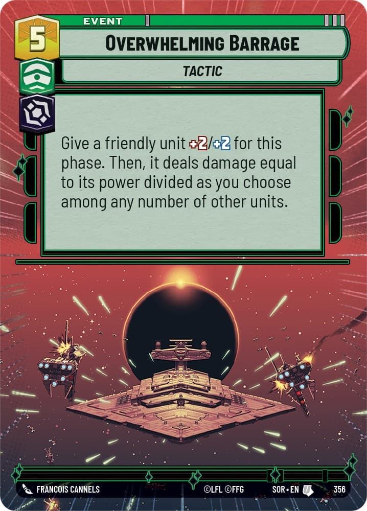 Overwhelming Barrage (Hyperspace) — Spark of Rebellion card