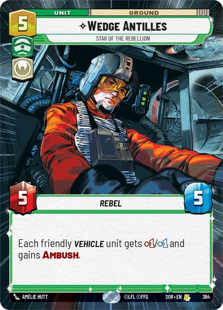 Wedge Antilles - Star of the Rebellion (Hyperspace) — Spark of Rebellion card