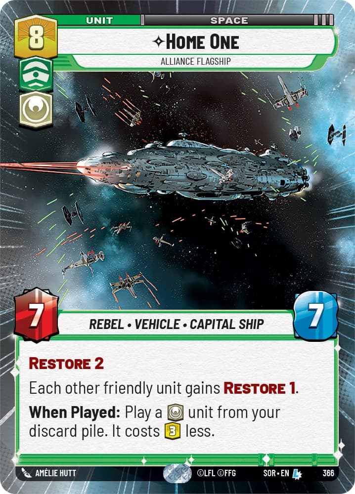 Home One - Alliance Flagship (Hyperspace) — Spark of Rebellion card
