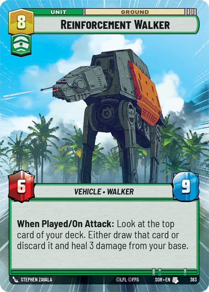 Reinforcement Walker (Hyperspace) — Spark of Rebellion card
