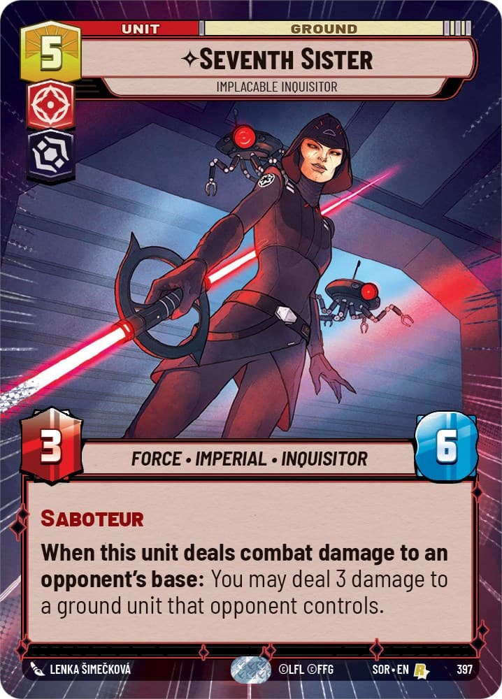 Seventh Sister - Implacable Inquisitor (Hyperspace) — Spark of Rebellion card