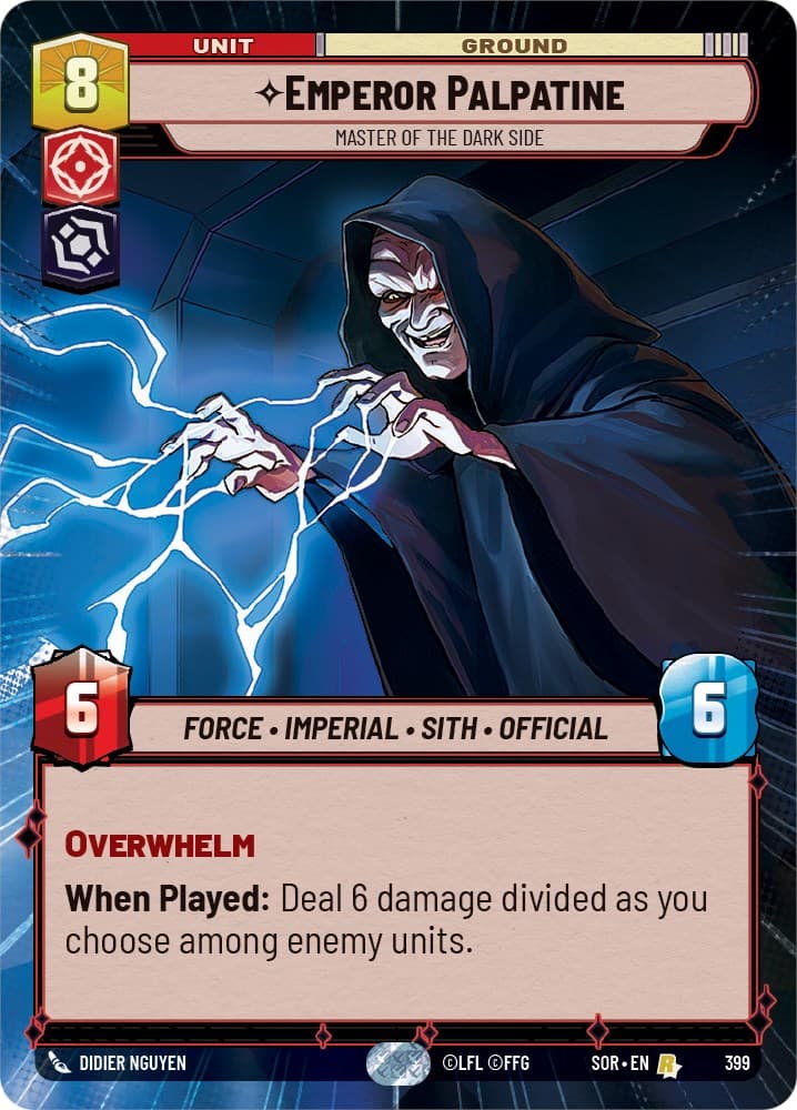 Emperor Palpatine - Master of the Dark Side (Hyperspace) — Spark of Rebellion card