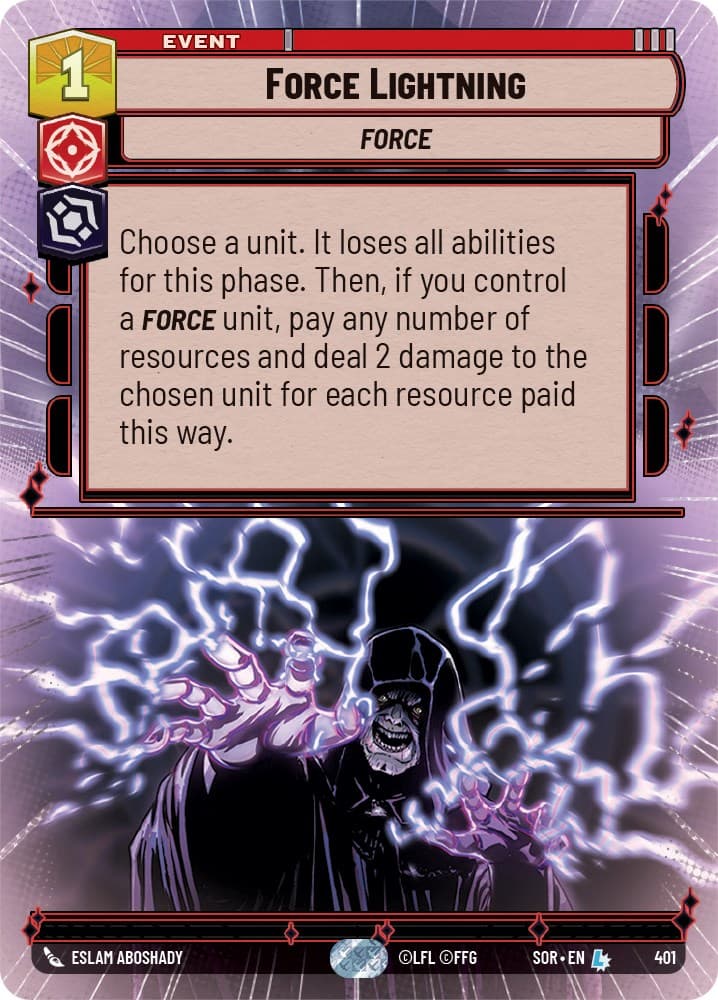 Force Lightning (Hyperspace) — Spark of Rebellion card