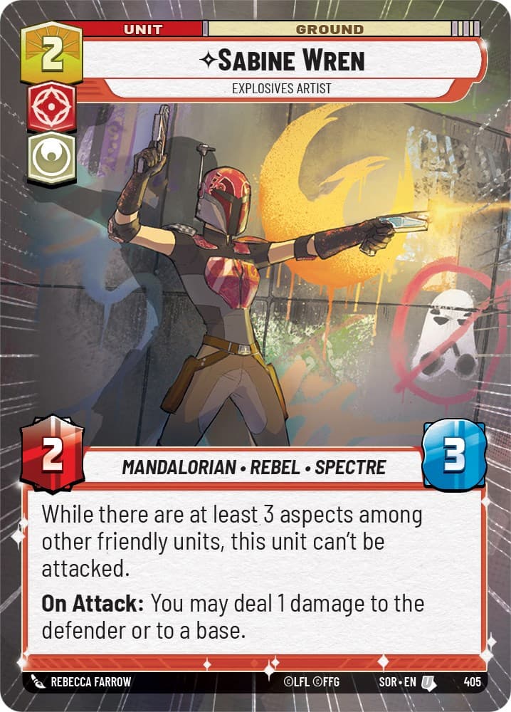Sabine Wren - Explosives Artist (Hyperspace) — Spark of Rebellion card