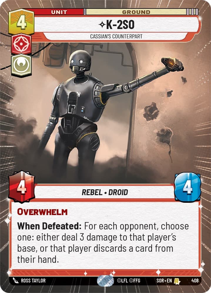 K-2SO - Cassian's Counterpart (Hyperspace) — Spark of Rebellion card