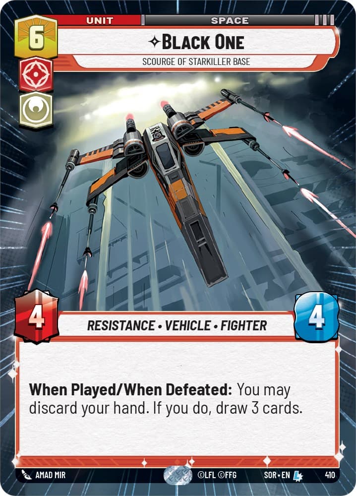 Black One - Scourge of Starkiller Base (Hyperspace) — Spark of Rebellion card