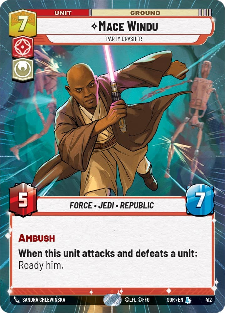 Mace Windu - Party Crasher (Hyperspace) — Spark of Rebellion card