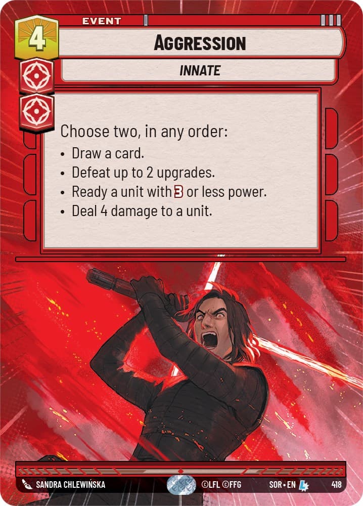 Aggression (Hyperspace) — Spark of Rebellion card