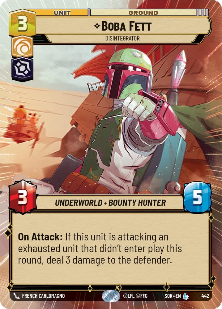 Boba Fett - Disintegrator (Hyperspace) — Spark of Rebellion card