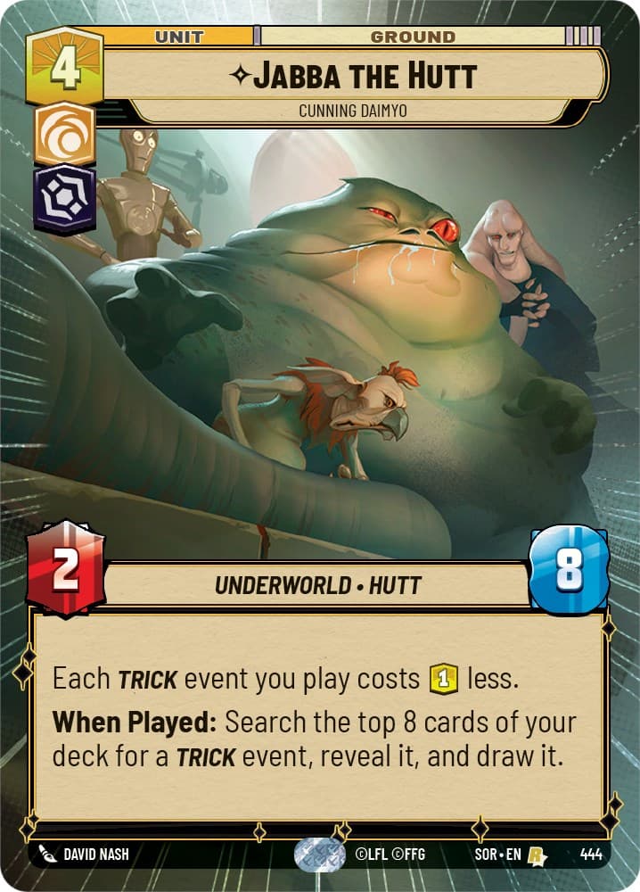 Jabba the Hutt - Cunning Daimyo (Hyperspace) — Spark of Rebellion card