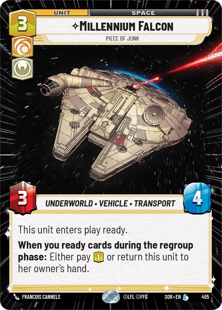 Millennium Falcon - Piece of Junk (Hyperspace) — Spark of Rebellion card